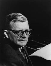 Shostakovich picture in black and white