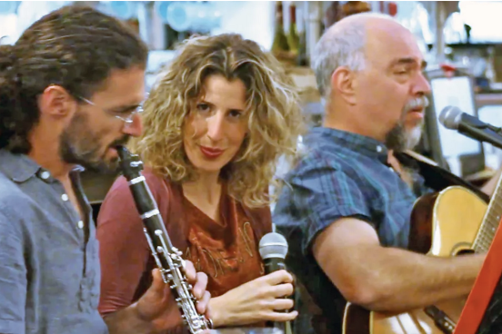 (From left) Asaf Ophir, Noa Levy and Achi Ben Shalom together as Trio Gesher