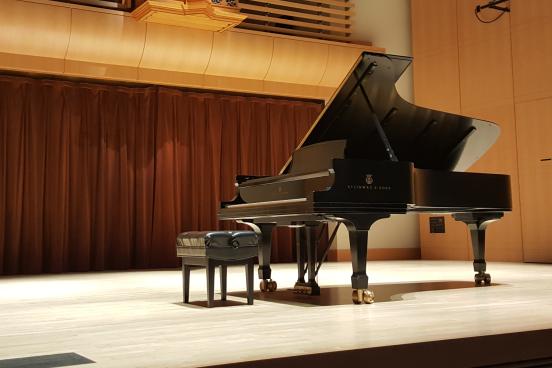 A piano on stage
