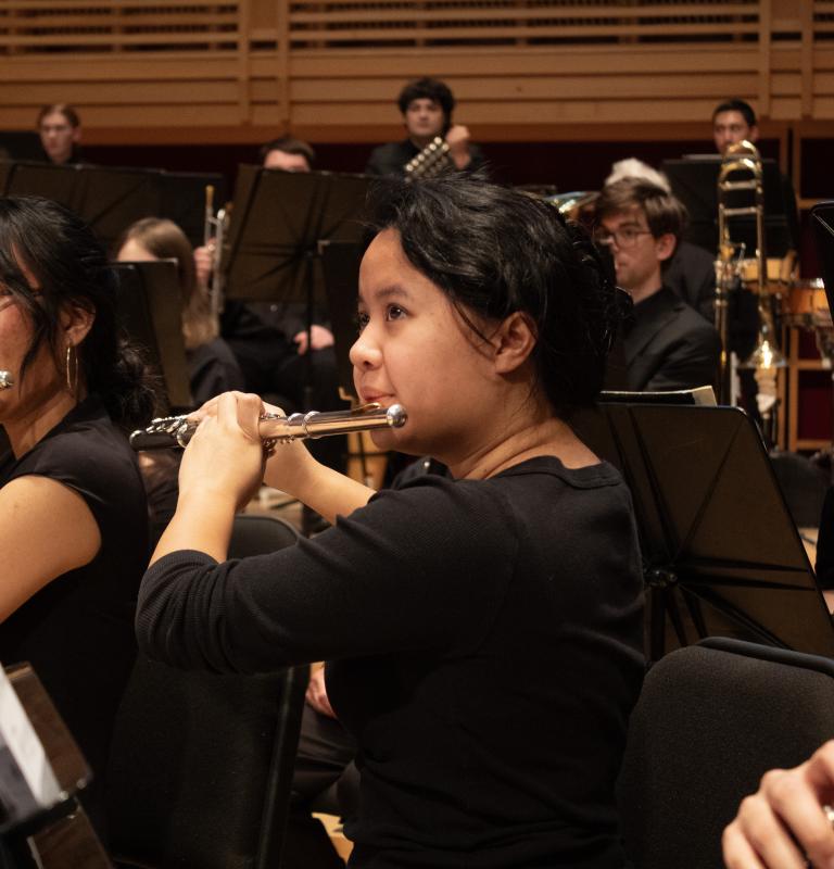 Wind ensemble players