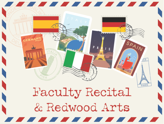 Faculty recital and Redwood Arts
