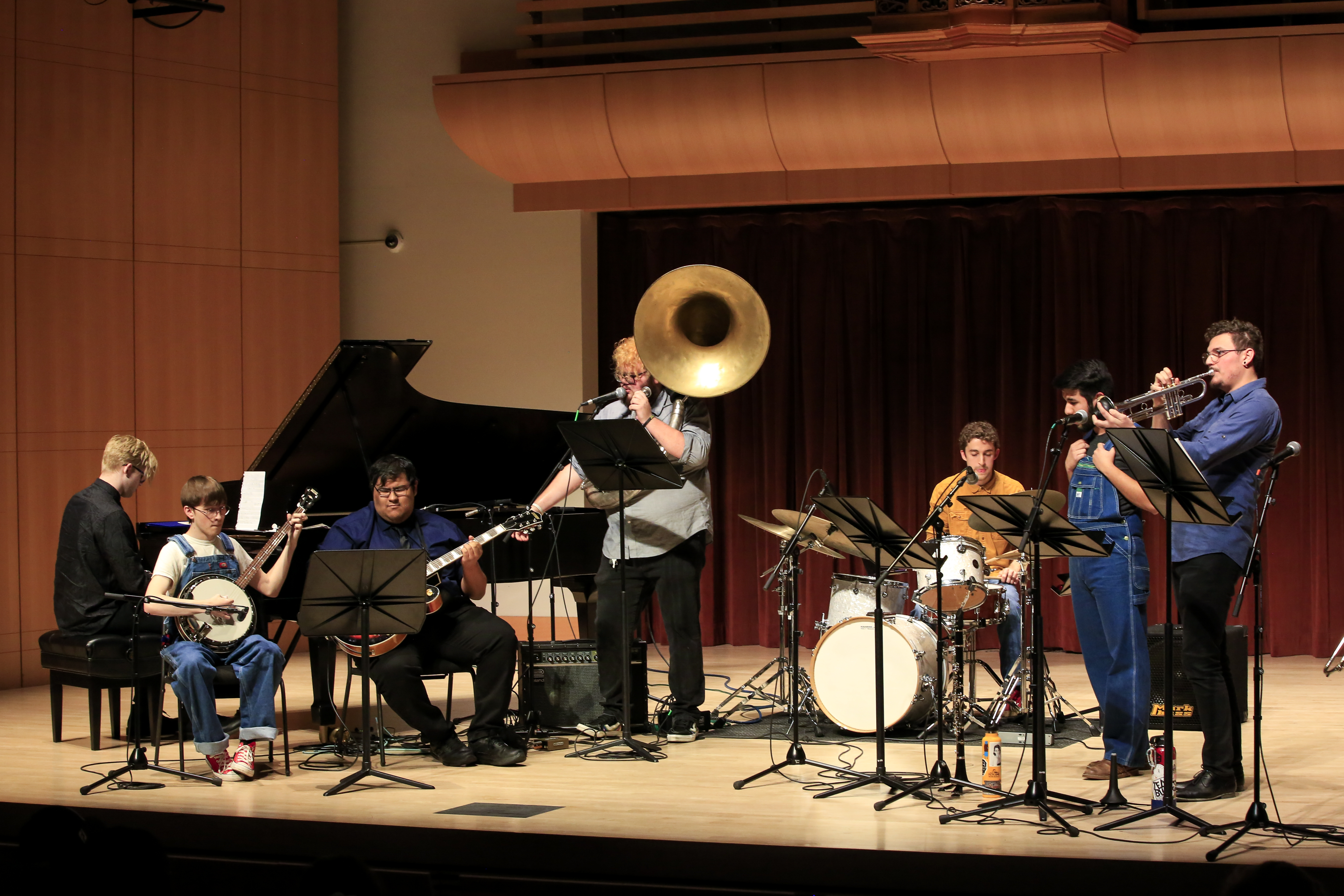 Jazz Combo playing on Schroeder stage