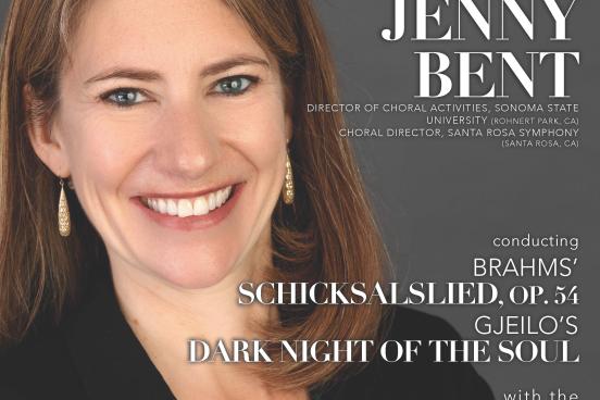 Jenny Bent's photo on a poster for Carnegie Hall Event