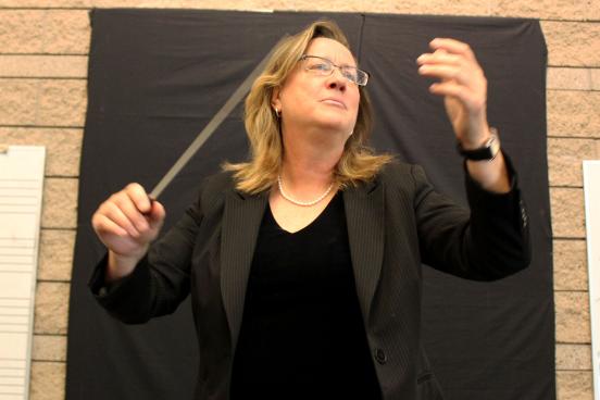 Dr. Kim Mieder conducting