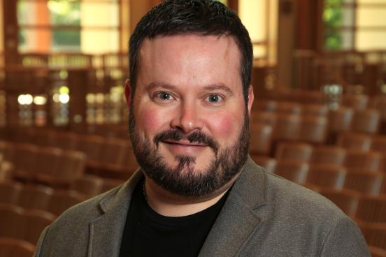 Justin Montigne Headshot in Weill Hall