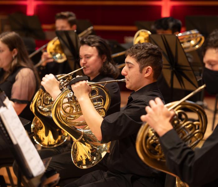 Wind ensemble players