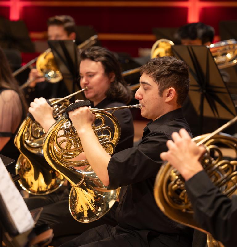 Wind ensemble players