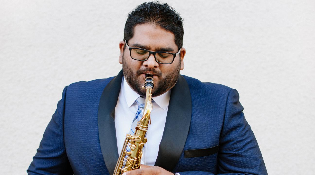 Andrew Harrison Playing Saxophone