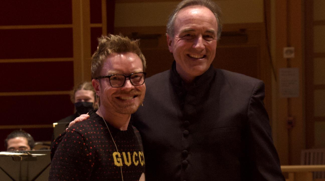John Mackey and Andy Collinsworth standing next to each other