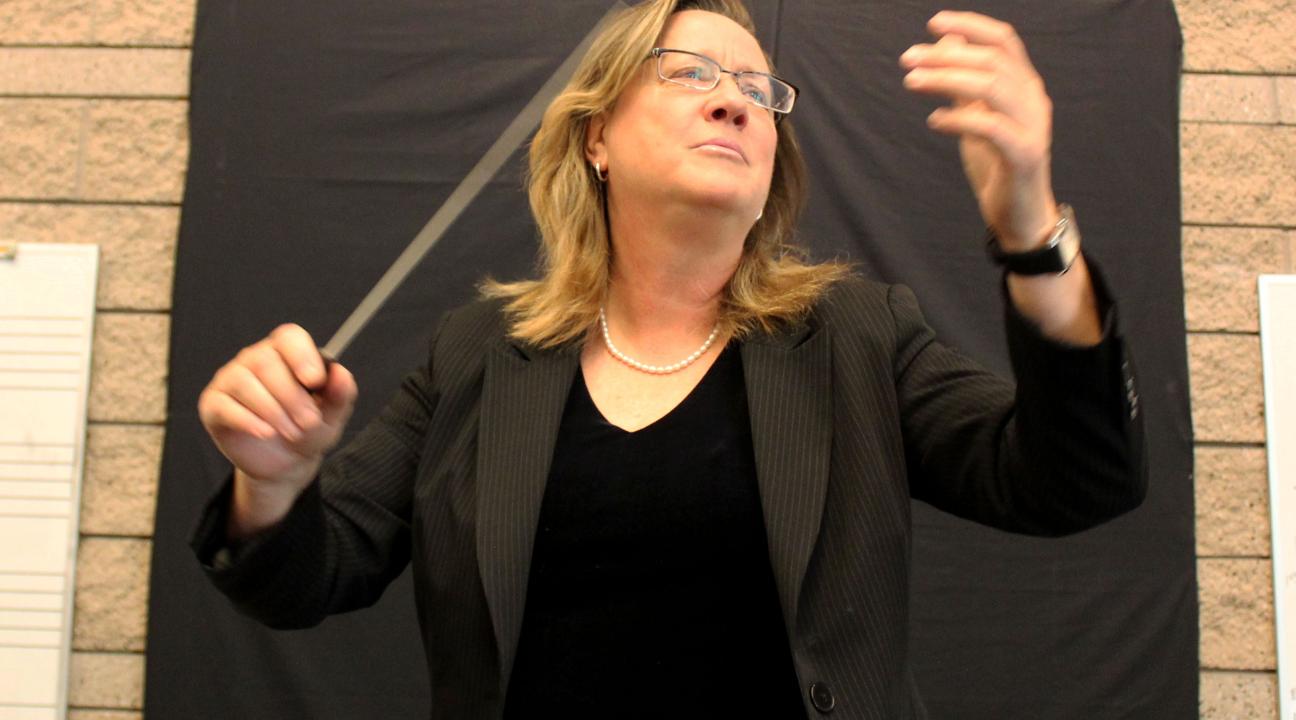 Dr. Kim Mieder conducting