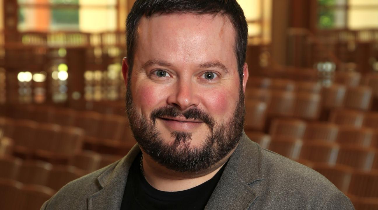 Justin Montigne Headshot in Weill Hall