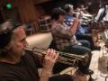 Dave Len Scott and TRUMPETSUPERGROUP recording session