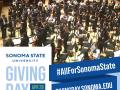 Giving Day ad with Symphony Orchestra onstage in the background