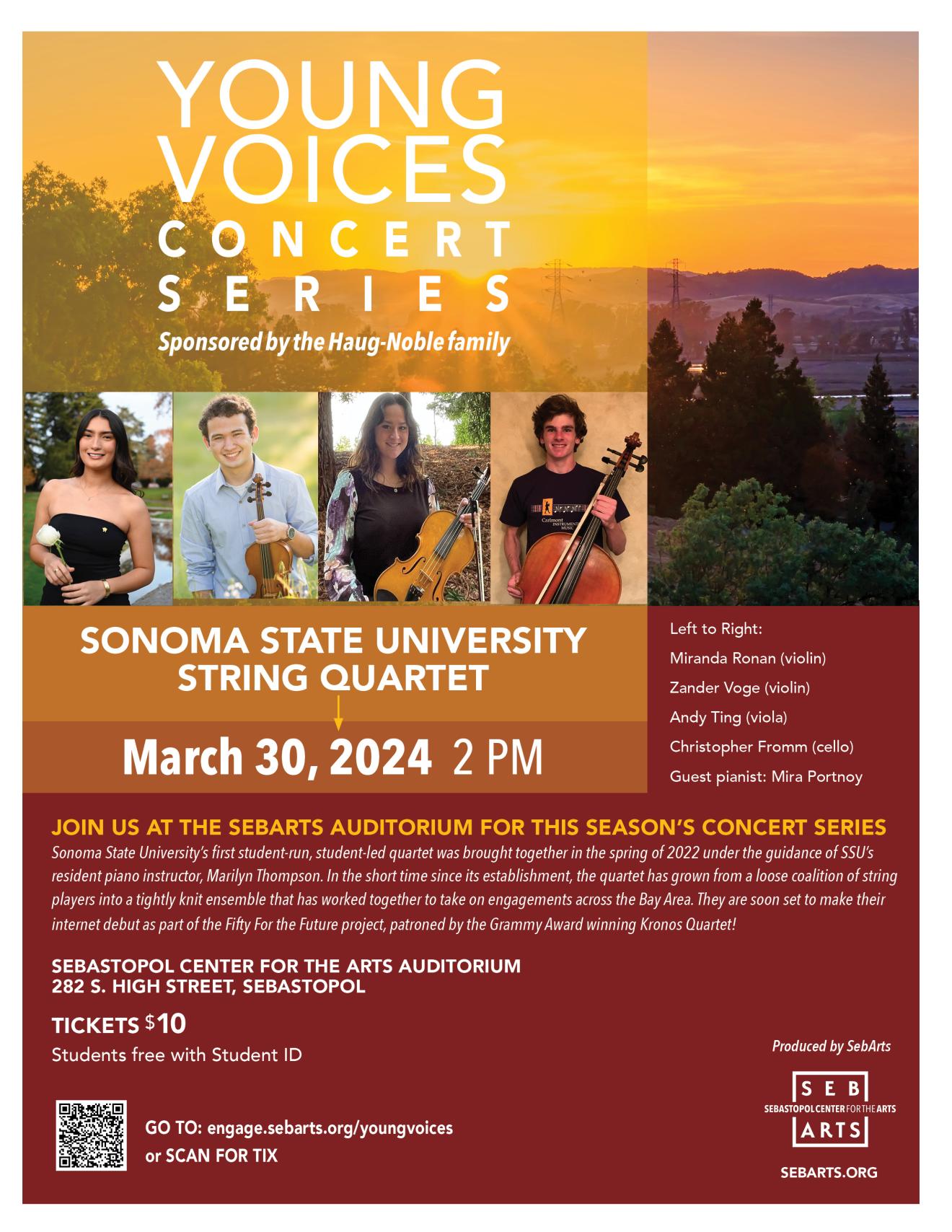 Sonoma State String Quartet and Jazz Orchestra perform at the