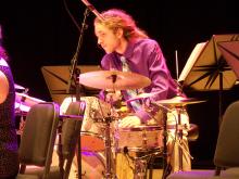 Drummer in a Jazz Combo