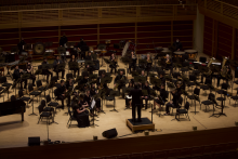 Concert Band performing in Weill Hall