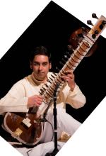 Arjun Verma playing the sitar