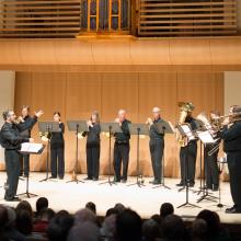 Brass Ensemble at Schroeder Hall opening