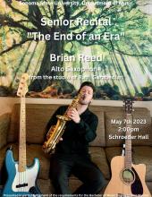 Brian Reed Senior Recital Poster