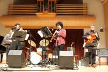 This is a photograph from the Spring 2019 Jazz Combo Concert at Sonoma State University