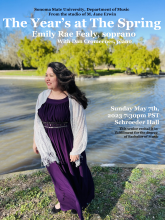 Emily Rae Fealy's Senior Recital poster
