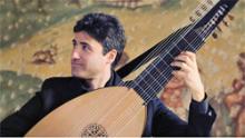 Michael Leopold with theorbo