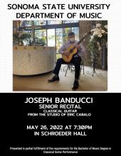 Joseph Banducci Senior Recital Poster