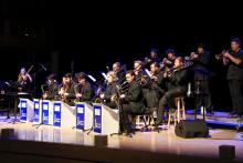 SSU Jazz Orchestra performing on Weill Hall Stage