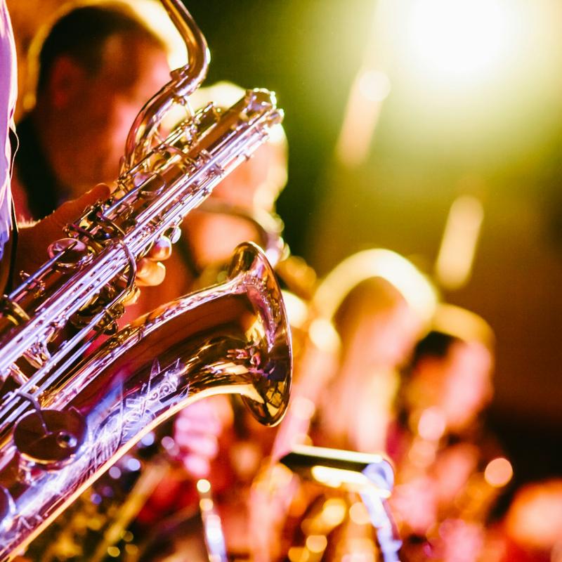 Close up of saxophone