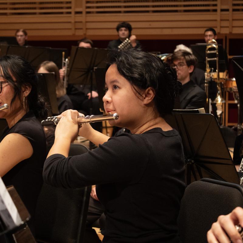 Wind ensemble players