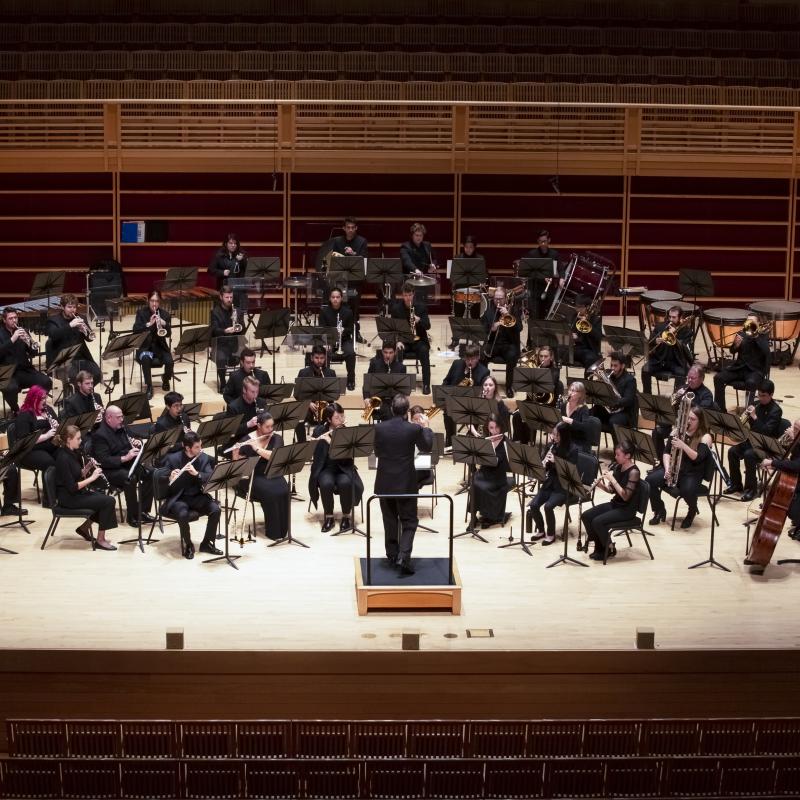 Symphonic Wind Ensemble on stage 