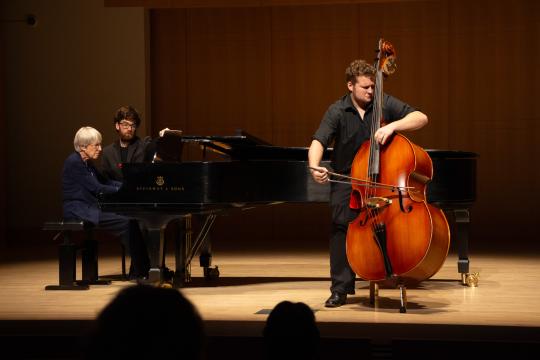 String Bass performer with pianist