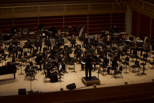 Concert Band performing in Weill Hall