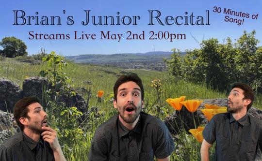 Brian's Junior Recital Poster