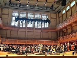 This photograph features the Sonoma County Honor Bands performing in Weill Hall at the Green Music Center