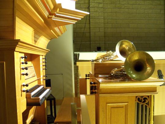 Brombaugh Op. 9 organ in Schroeder Hall