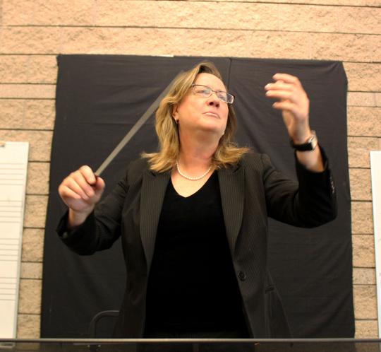 Dr. Kim Mieder conducting