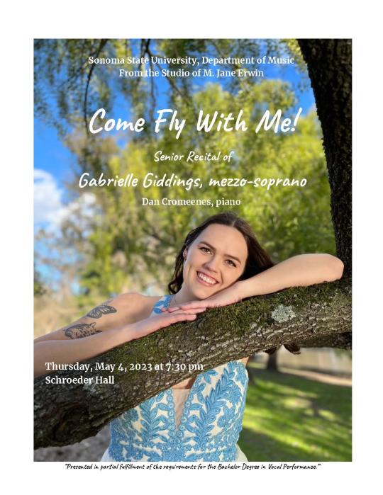 Gabrielle Giddings Senior Recital Poster