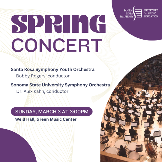 Spring Concert Santa Rosa Symphony Poster