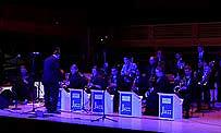 This is a photograph of the SSU Jazz Orchestra performing