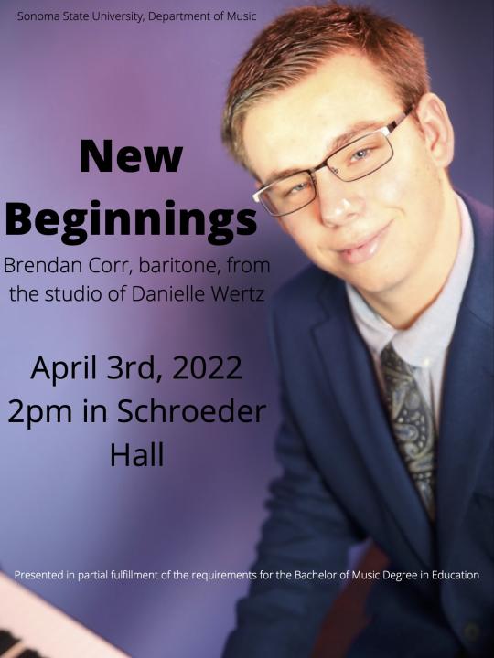 Brendan Corr Junior Recital poster