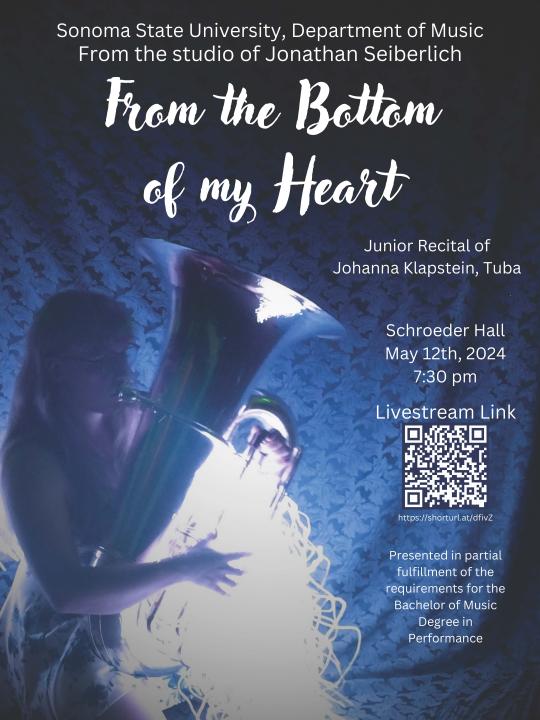 Johanna Klapstein Junior Recital poster