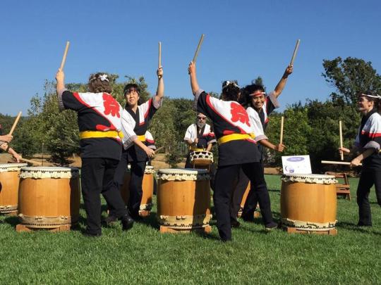 The Sonoma County Taiko drumming group 