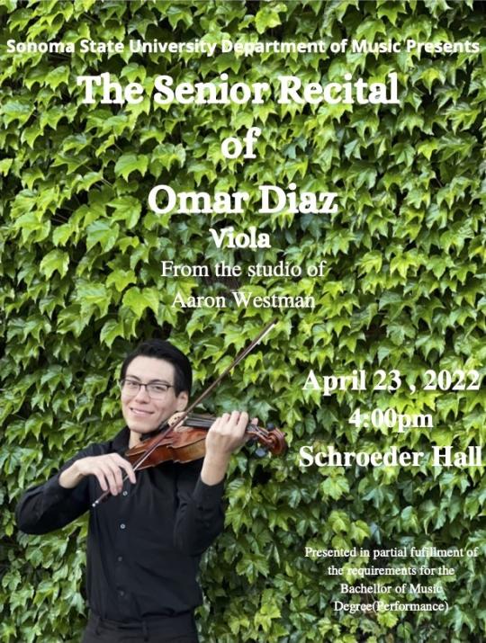 Omar Diaz Senior Recital