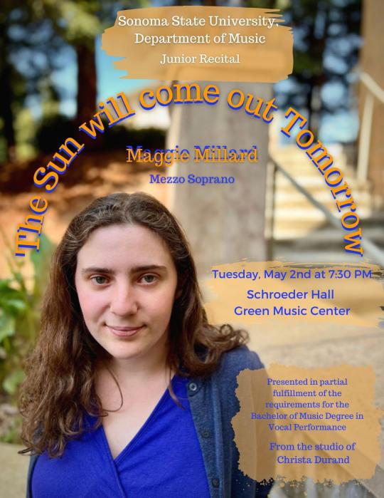 Maggie Millard Junior Recital poster