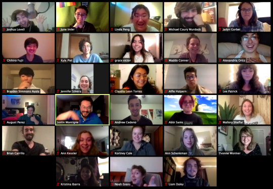 Vocal Rep Group on Zoom 