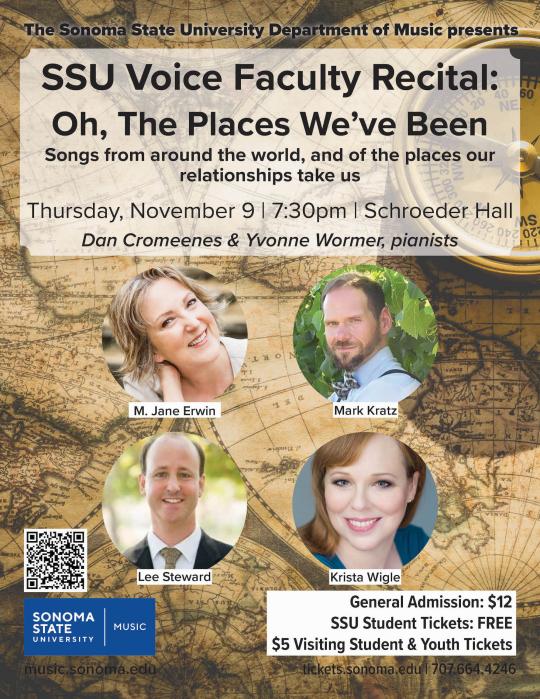 SSU Voice Faculty Recital poster