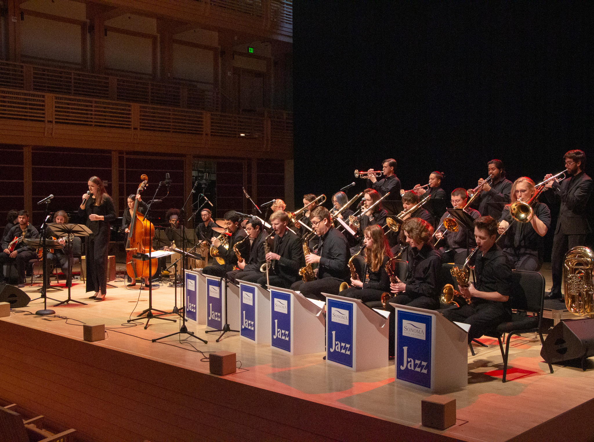 Jazz Orchestra performing on stage