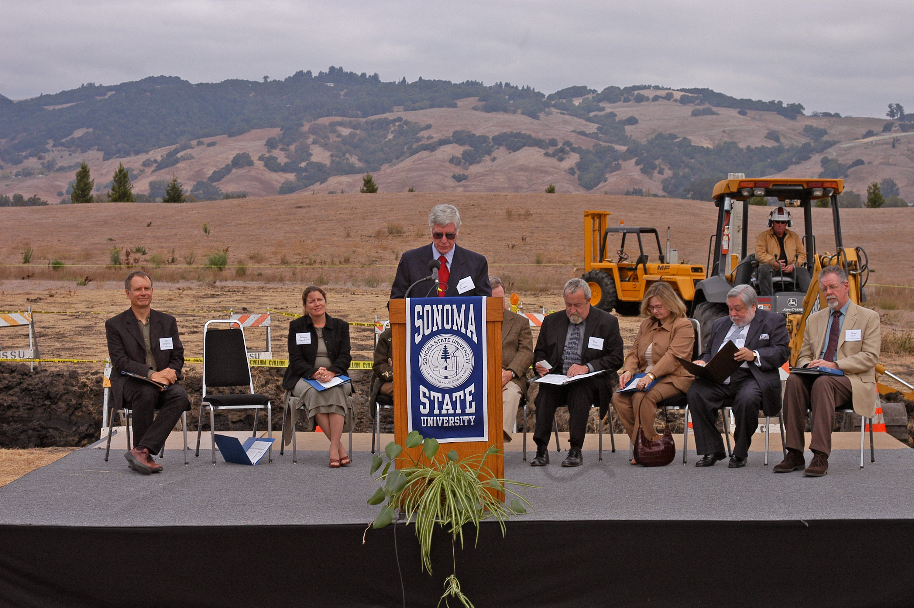 Groundbreaking ceremony for the Green Music Center in 2005
