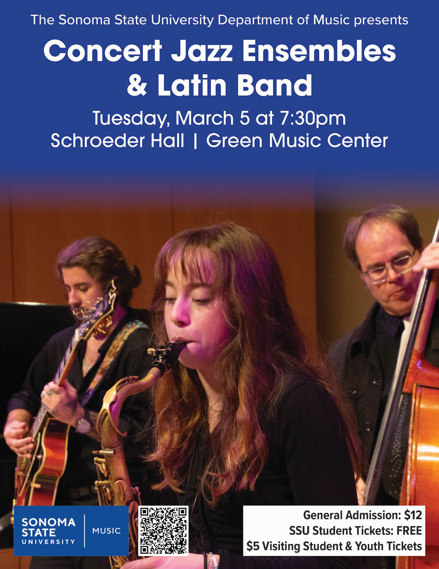 SSU Concert Jazz Ensembles & Latin Band poster